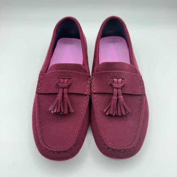 Rothy’s Merino Wool Tassel Driving Loafer Moccasins in Merlot Men’s Size 8 main image 4